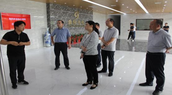 河南省科技厅党组成员、副厅长陶曼晞一行莅临公司调研